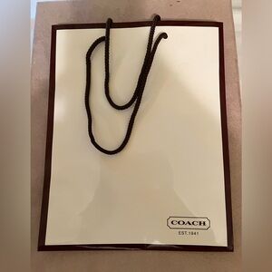 Coach Cream and Brown Shopping Bag Vintage 2001 EUC